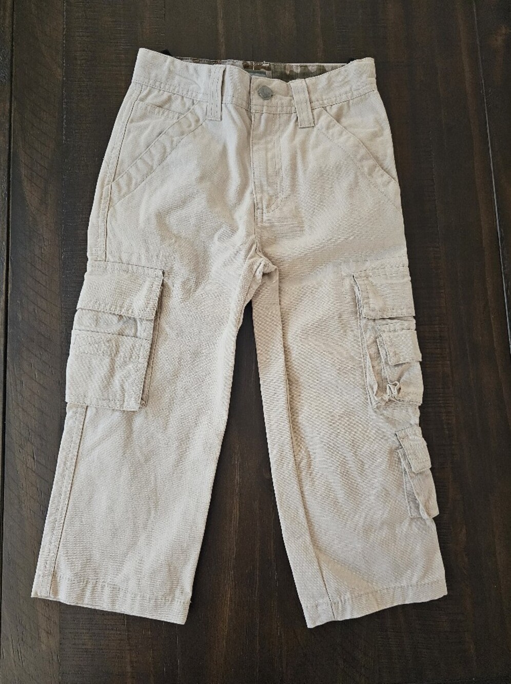 Bass Pro Shop Kids Cargo Pants in Light Beige - Comfortable Casual Bottoms